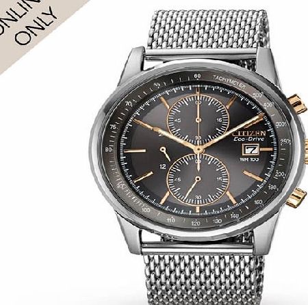 Citizen Mesh Chronograph Eco-Drive Mens Watch