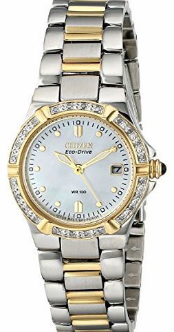 Womens Eco-Drive Riva Diamond Accented Watch #EW0894-57D