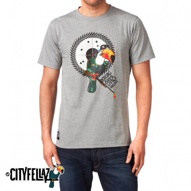 Mens City Fellaz Dodging Bullets T-Shirt -