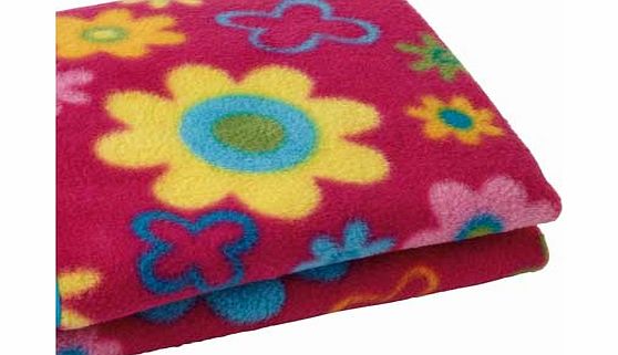 Fun and Funky Pram Blanket - Flower