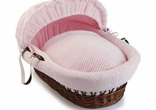 Honeycomb Dark Wicker Moses Basket