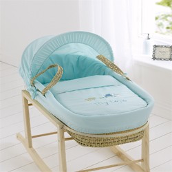 Clair de Lune Moses Basket  My Toys  Baby Blue