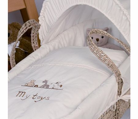 Clair De Lune My Toys Moses Basket White