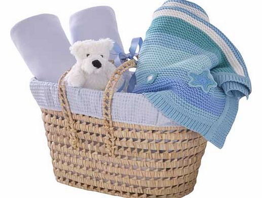 Clair de Lune Polly Moses Gift Basket - Blue