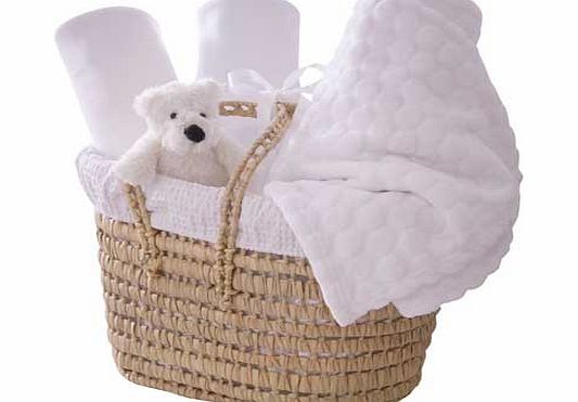 Clair de Lune Polly Moses Gift Basket - White