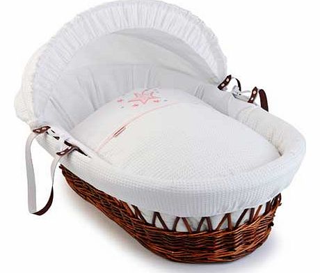 Stardust Dark Wicker Moses Basket