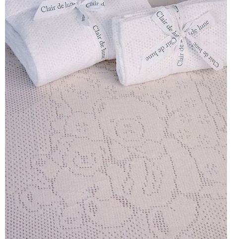 Teddy Cot Blanket