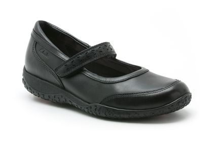 Clarks Daisydisco Jnr Black Leather