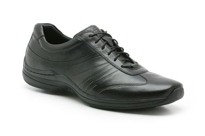 Clarks Delta Force Black Leather