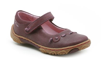 Clarks Hoolaswing Inf Plum Suede