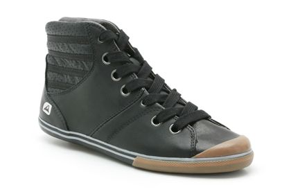 Jetty Hi Black Leather