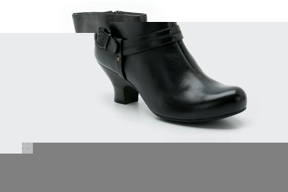 Keele Block Black Leather