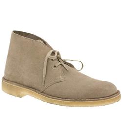 Clarks Originals Male Desert Boot Suede Upper Casual Boots in Natural - Honey