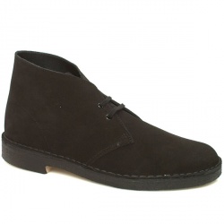 Clarks Originals Male Desert Boot Suede Upper Casual in Black, Natural - Honey