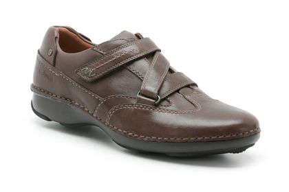 Clarks Rush Flow Ebony Leather