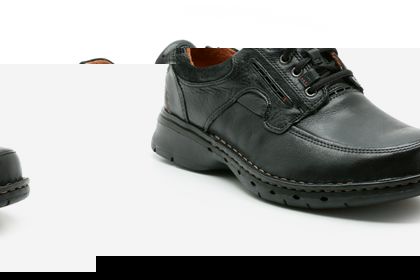 Clarks Un Bend Black Leather