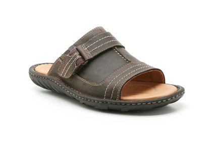 Clarks Vaso Slide Ebony Nubuck