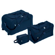 3 piece Set Navy, Wheeled holdall, Cabin