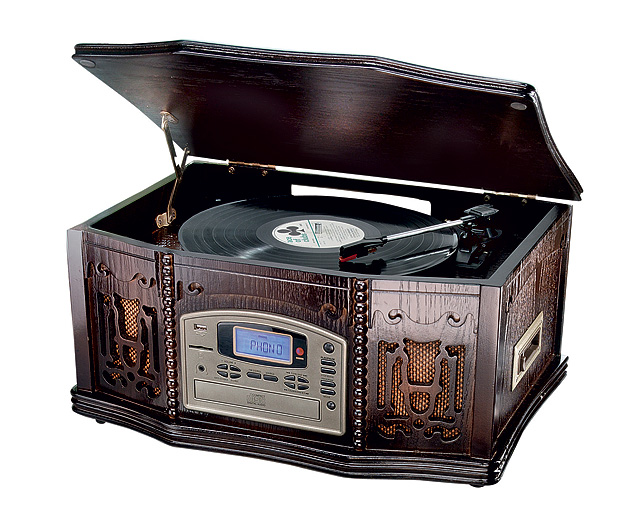 Classic CD/Vinyl/USB/Cassette Turntable