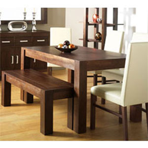 Lyon Walnut Dining Table 4 Brown