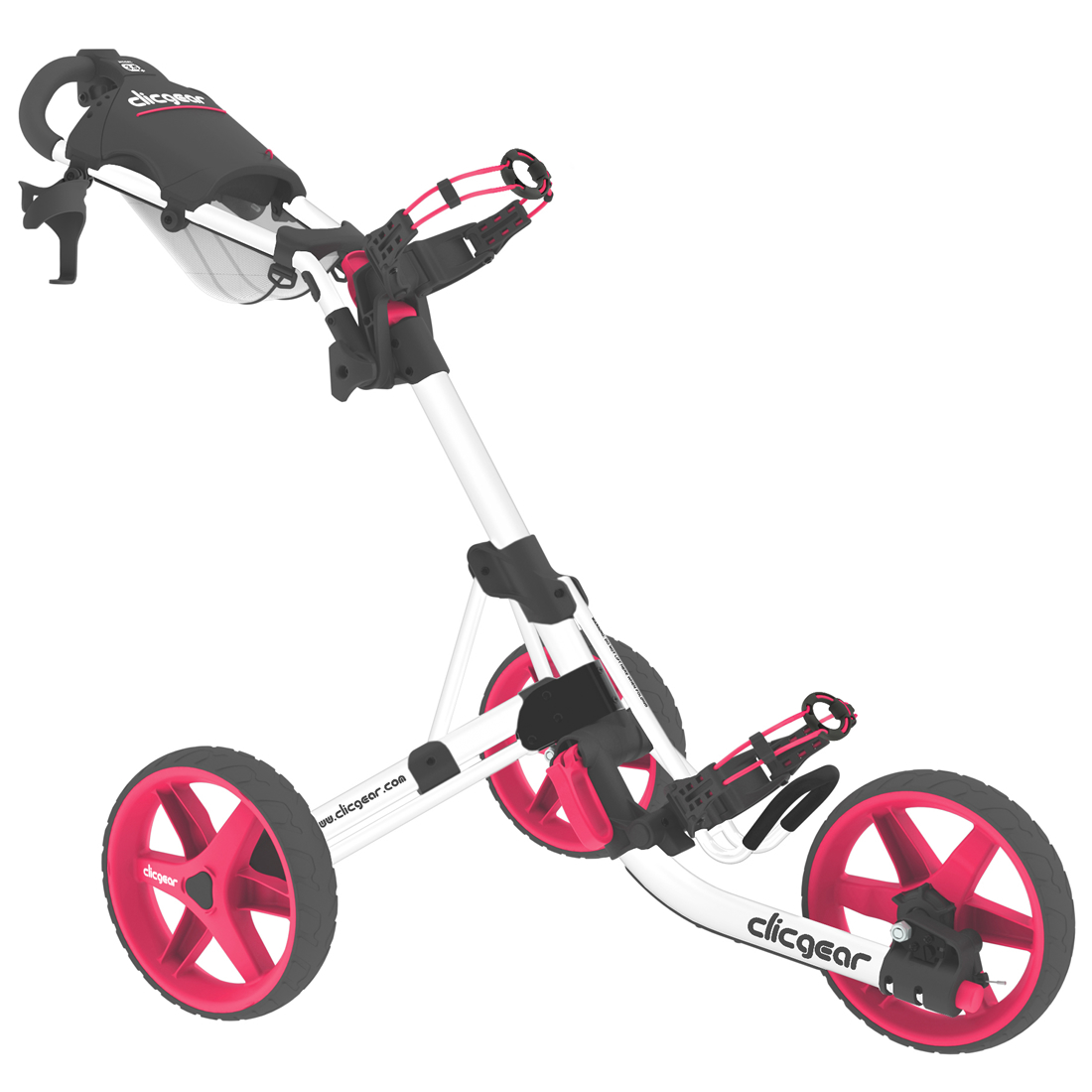 Clicgear 3.5 Golf Trolley Gloss White/Pink