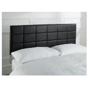 Clifton King Headboard, Black Faux Leather