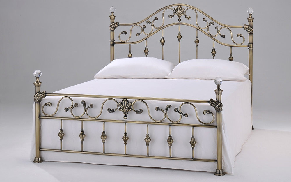 Cloud 9 Elizabeth Brass Bedstead, Double,