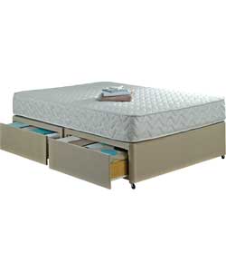 Nine Deluxe Memory Foam Kingsize Divan Bed