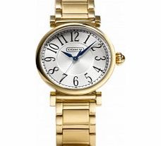 Coach Ladies Madison Yellow Steel Bracelet Watch