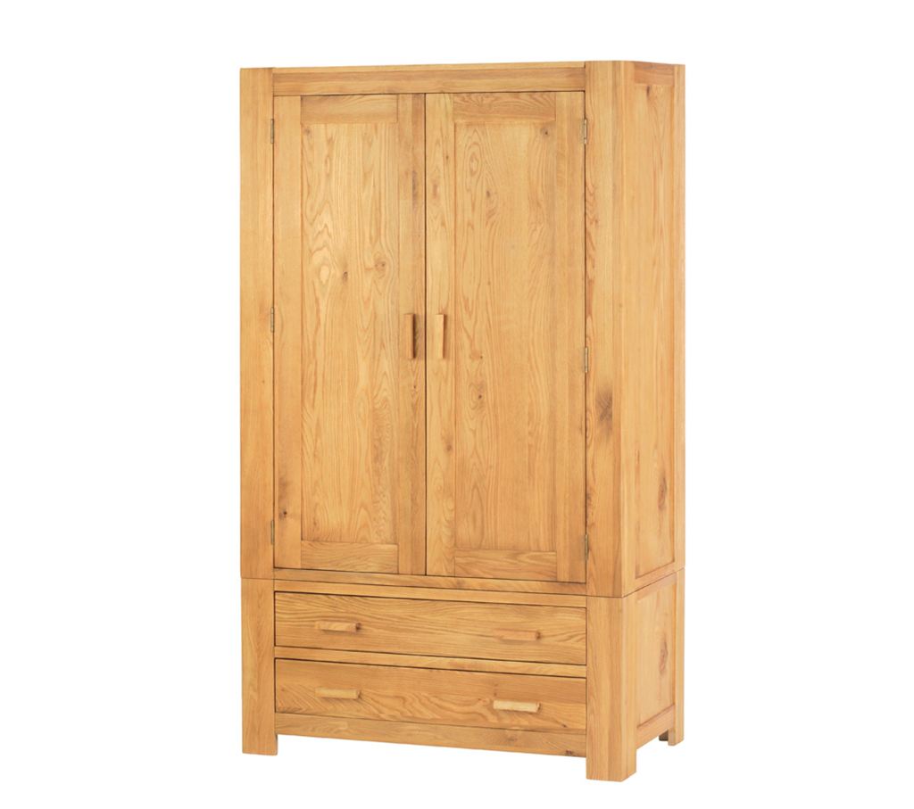 2 Coast chunky oak Gents double wardrobe