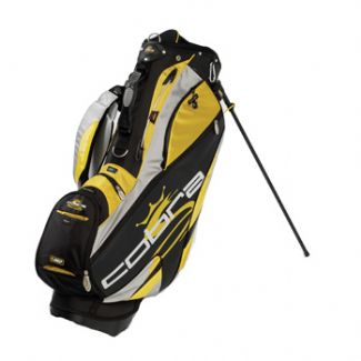 KING COBRA DB-08 9 INCH FASHION STAND BAG Black/Yellow/Silver