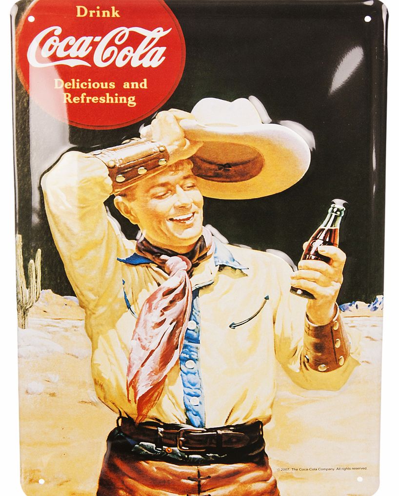 Vintage Cowboy 20 x 30cm 3D Embossed