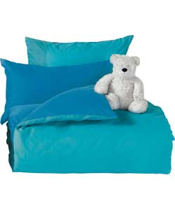 Colour Match Polycotton Fiesta Blue Duvet Set -