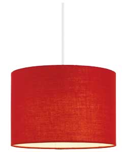 Red Fabric 25cm Shade