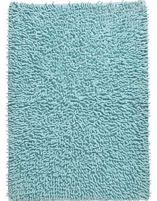 ColourMatch Chenille Bath Mat - Jellybean Blue