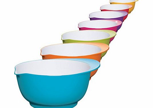 Colourworks Kitchen Craft Colourworks 4 Litre Two Tone Large Melamine Mixing Bowl, Yellow