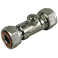 Service Valve 22mm Straight