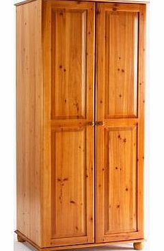 Comfy Living 2 Door Pine Wardrobe Nova