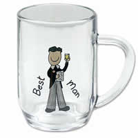 best man pint glass tankard