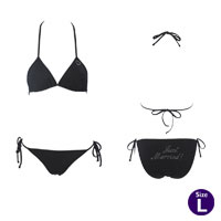 Black jm bikini large