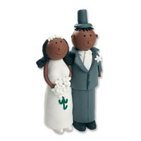 claydough african bride and groom