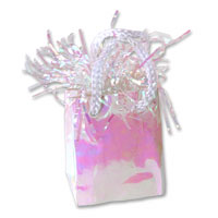 Confetti iridescent bag balloon weight