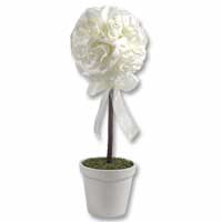 Confetti Ivory petal topiary