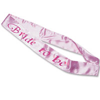 Confetti Pink bride to be flashing sash