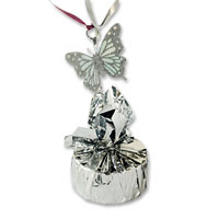 Silver Butterfly balloon weight