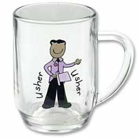 usher pint glass tankard