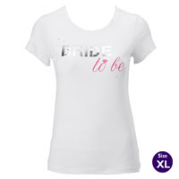 White bride t-shirt XL