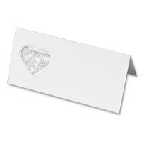 White grace laser cut place card pk of 10