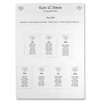 Confetti White grace table planner kit