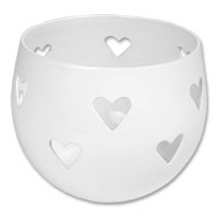 Confetti White metal votive holder